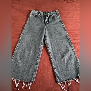 Zara Wide Leg Cropped Jean